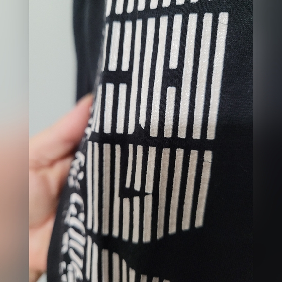 Vintage Noiz78 Black Cotton Graphic Long-sleeved T-Shirt Sz Small - Picture 5 of 10